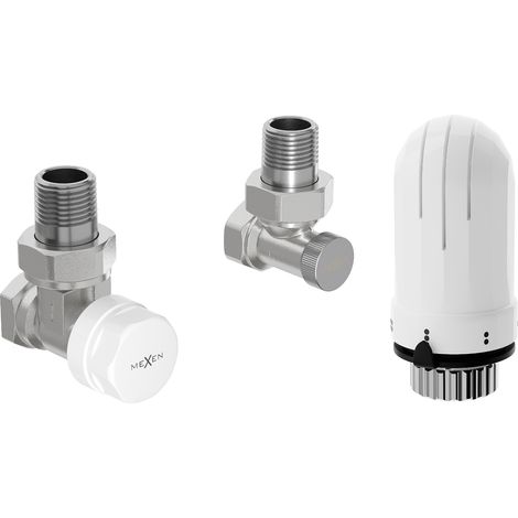 Mexen G03 thermostatisches Set, Winkel, Nickel - W913-012-938-01 (1/2)