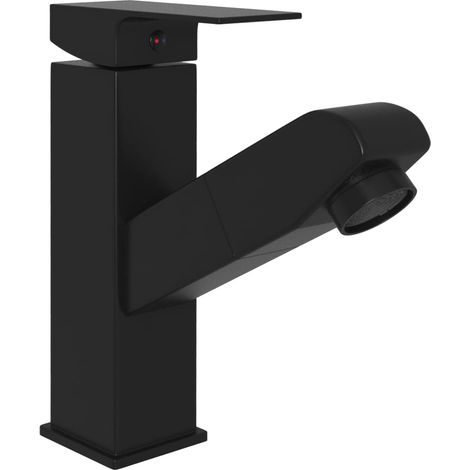 Rubinetto per lavabo a scomparsa miscelatore per lavabo miscelatore per bagno finitura per interni 157 x 172 mm nero 020003528