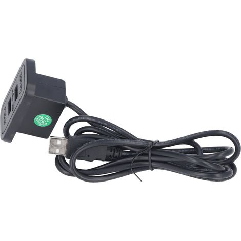 Station de charge double USB 5V pour canapé, hub d'alimentation USB encastrable, panneau de câblage, prise de courant pour usage domestique (1/5)