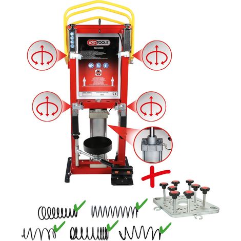 KS TOOLS Druckluft-Stand-Federspanner inkl. Adapterplatte - 500.8805 (1/5)