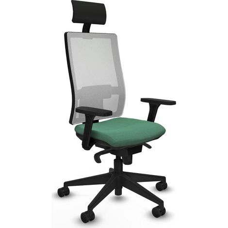 Piqueras y Crespo 3D066N1 Chaise de bureau vert émeraude (1/3)