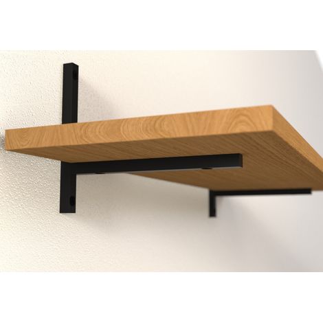 Cime lot de 2 equerres murales air acier noir 192 x 160 mm 30 kg 266474907 266474907 266474907 266474907 266474907 266474907 (1/5)