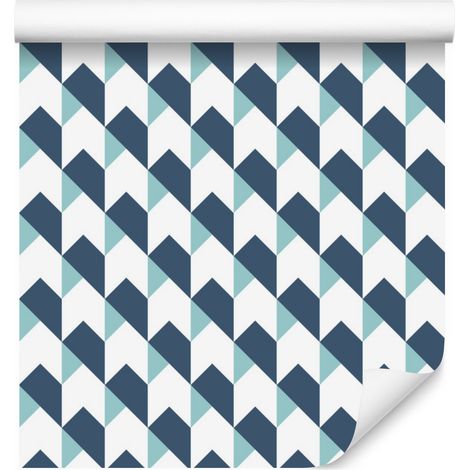 Papel pintado moderno con estampado geométrico para salón y dormitorio, 50x1000 cm. (1/5)