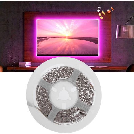 Bande LED 5V pour meuble, alimentée par USB, éclairage d'ambiance TV, décoration intérieure, lumière blanche (1/5)
