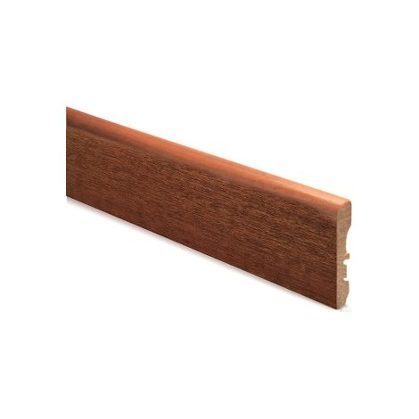 CONF. 10 PZ BATTISCOPA IMPIALLACCIATO PASSAFILO MISURE 13X70X2250 MM FINITURA ROVERE