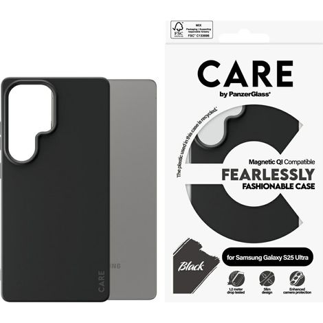 Samsung Galaxy S25 Ultra PanzerGlass Fashion QI Hülle Schwarz (1/4)