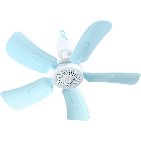 Ventilateur de plafond à 5 pales, cordon de 3 mètres, fixation murale, boîtier en plastique, faible niveau sonore, idéal pour la maison ou le bureau, prise CN 220 V (1/4)