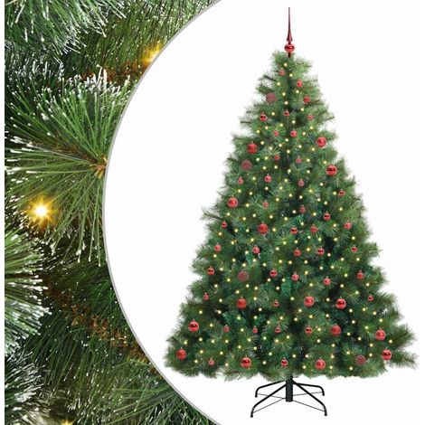 Albero di Natale artificiale con 300 LED Verde 210 cm PE e PVC vidaXL (1/5)