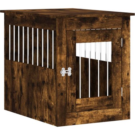 Mobile gabbia per cani 55 x 75 x 65 cm marrone 020043353
