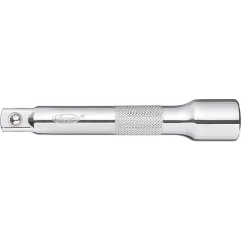 VIGOR Rallonge carré extérieur 12,5 mm = 1/2 pouce, carré intérieur 12,5 mm = 1/2 pouce, longueur totale 125 mm V2576N