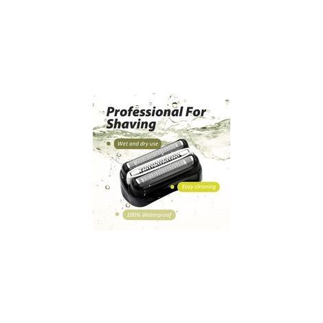 Lot de 2 têtes de rechange pour rasoir électrique Série 3 (Modèle 32B) – Accessoires compatibles avec les têtes de rasage à grille et couteaux S3 (1/4)
