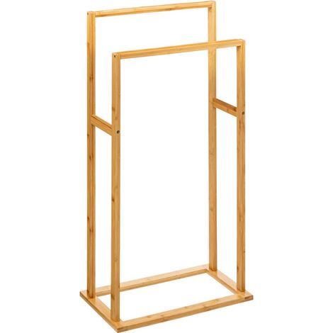 Porte serviettes sur pied bambou (1/4)