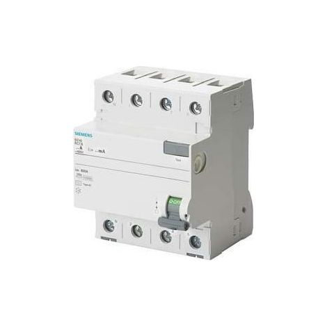 Siemens Fehlerstrom-Schutzschalter 4-polig 63A 300mA AC Typ 4 Module 5SV46460