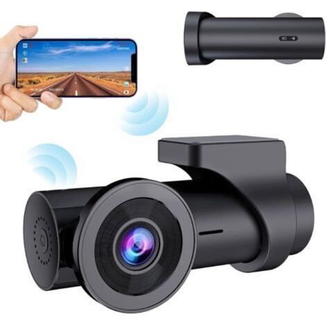 Dashcam Voiture WiFi Full HD 1080P, Caméra Embarquée Voiture sans Écran Grand Angle 170°,Dash Cam avec Enregistrement en Boucle (1/5)