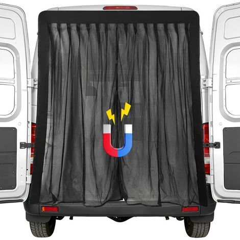 Moustiquaire magnétique pour voiture, 180 x 150 cm, filet anti-moustiques pour portes de voiture, fourgon, SUV et camping, protection contre les insectes (1/5)