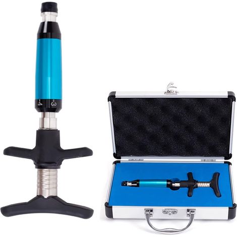 Outils de réglage chiropratique Portables thérapie Corps Masseur Physique Instrument réglage correcteur Pistolet Manuel Ensemble Massage du Dos (Color : Blue Single Head, Size : 0) (1/5)