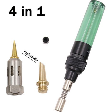Herramienta de calentamiento portátil inalámbrica 4 en 1, soldador eléctrico de butano, soplador, soldador de placas de circuito impreso, pistola de soldar para placas base, herramientas de soldadura (1/5)