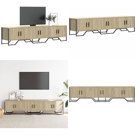 vidaXL TV-Schrank Sonoma-Eiche 180x34x41 cm Holzwerkstoff