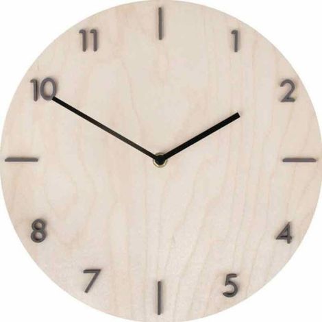 Plaque Bois Ronde - 30 cm - Pour Fabrication Pendule - DIY Horloge - 1 Pièce (1/3)
