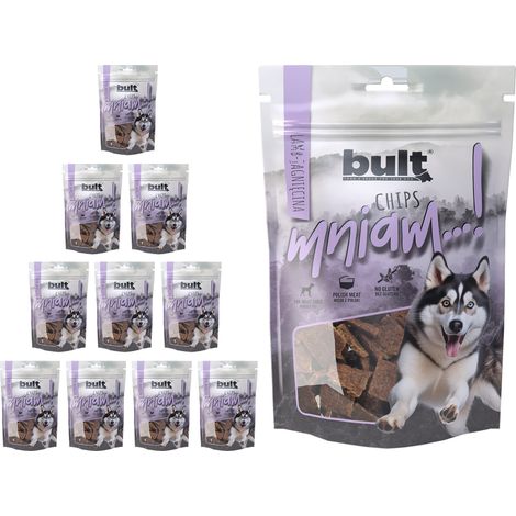 BULT Chips, eine Delikatesse für Hunde, Lamm, 10 x 100 g (1/3)