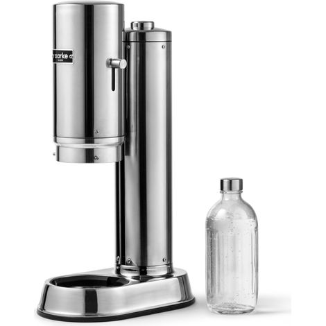 Carbonator Pro, Machine à Soda avec Bouteille en Verre, Finition Acier (1/5)