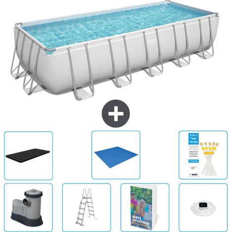 Bestway Bestway Power Steel Rectangulaire - 640x274x132 cm - 8-pièces S596 (1/4)