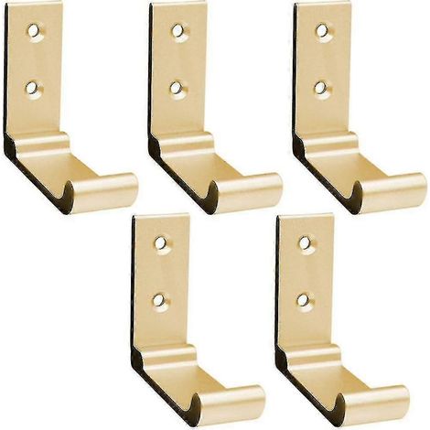 2024 Lot de 5 crochets pliables muraux pour serviettes, crochet en aluminium massif pliable à 90° (1/5)