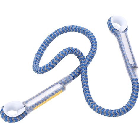 Professionelles Notfall-Verbindungsmittel zum Klettern, Sicherheitsschlaufe mit Öse für Abseilseil (blau, 80 cm) (1/5)