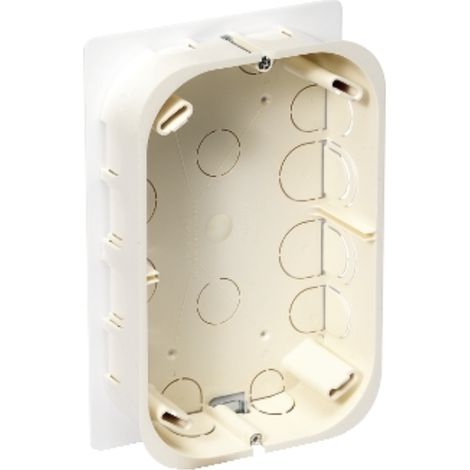 Boite de derivation encastrée 168x108x40mm multi-supports bleu avec couvercle blanc IP20 Multifix (1/3)