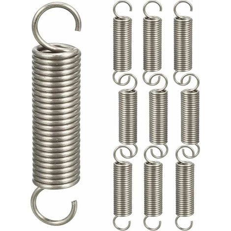Bardusch-10pcs Ressort Double Crochet Ressorts de Traction,Ressorts de Compression Ressort Crochet Assortiment de Ressort,1.21145mm (1/2)