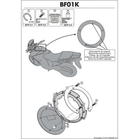 Support de fixation de réservoir Kappa Suzuki