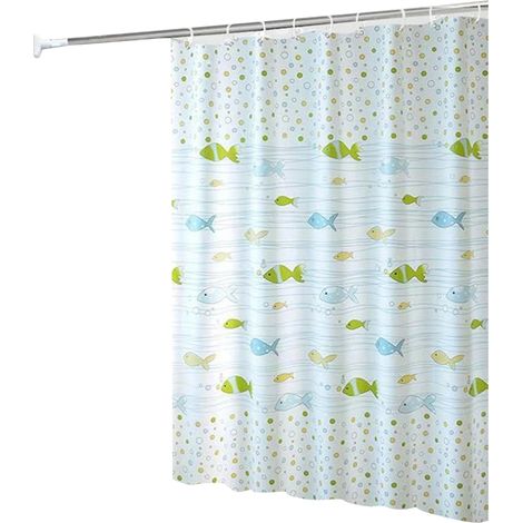 Rideau de Douche Motif Abstrait Aquarelle - Tissu Imperméable de Haute Qualité - Dimensions 60x70 Pouces (1/5)