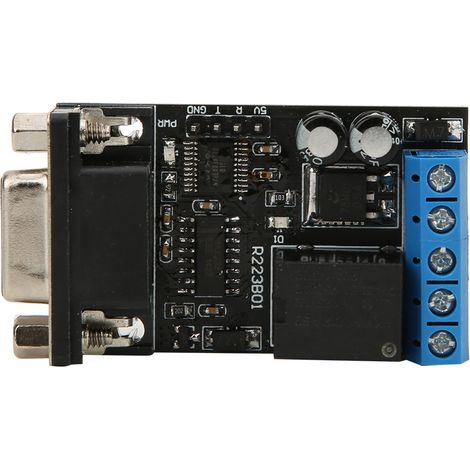 Module relais temporisé RS232, 1 canal, port série UART, multifonctionnel, 12 V CC, R223B01 (1/5)