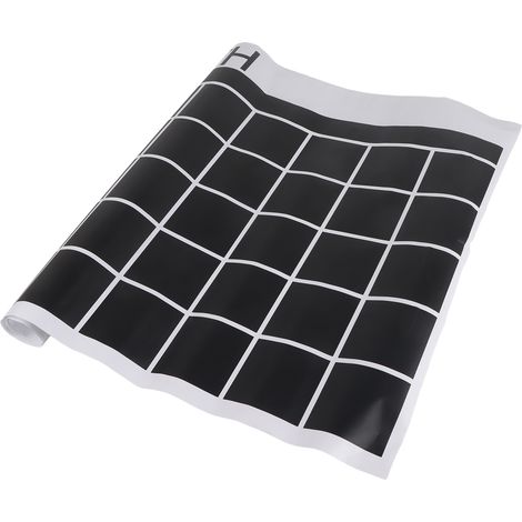 Stickers muraux tableau noir à faire soi-même : Stickers tableau noir en PVC faits maison, calendrier et tableau blanc, adaptés aux salles de classe et aux maisons, noirs.