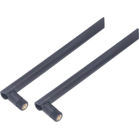 Antenne omnidirectionnelle 433MHz haute gain, pack de 2, tige pliable pour équipement de transmission de signal, récepteur et émetteur, antenne à fort gain, portable et robuste. (1/5)