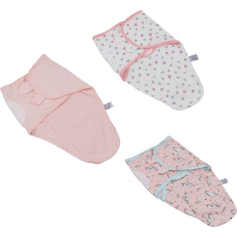Ensemble de 3 couvertures pour bébé, couvertures ajustables pour nouveau-nés, gigoteuses pour bébés de 0 à 2 mois, type A. (1/5)