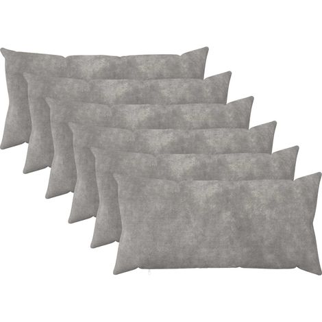 vidaXL Funda de almohada 6 pcs HEERLEN Gris Claro 40 x 70 cm (1/5)