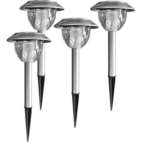 Set di 4 pali solari da piantare