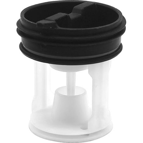 Filtre à charpie tamis filtre à charpie remplacement pour Machine à Laver Multimarques, Remplacement pour Filtre à Peluches Haute Efficacité, plastique, Noir et blanc, 6.25.7cm (1/4)