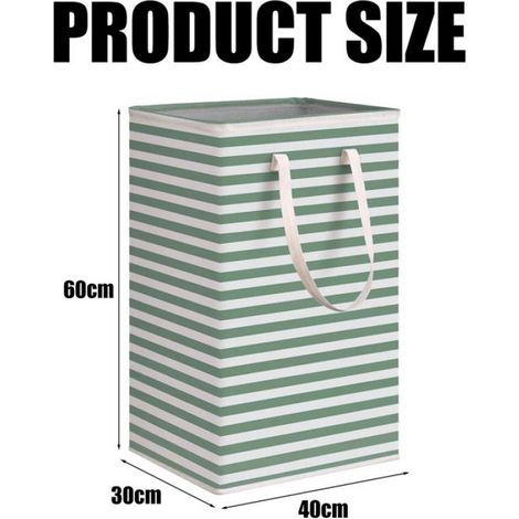 Panier à linge - - Pliable - Imperméable - Léger - Vert (1/5)