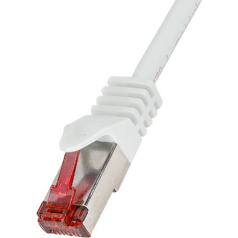 Cable de red Ethernet blanco RJ45 LAN LogiLink Cat.6 S/FTP de 0,5 m (1/5)