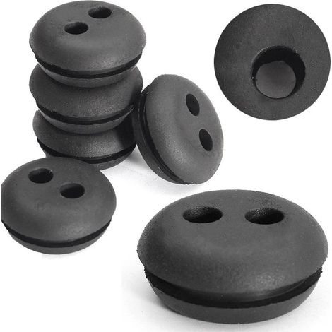 Lot de 10 joints pour conduites de carburant, joints à double trou pour bouchon de réservoir de carburant - accessoires pour tondeuses à gazon (1/4)