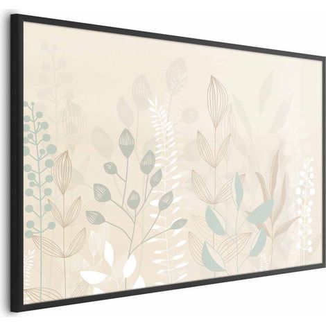 Poster - Pastellbeige Lichtung (1/4)