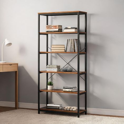 Bibliothèque en e1 panneau de particules métal Frame (1/5)