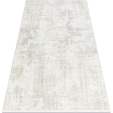Moderner Teppich DUKE 51374 creme - Vintage, strukturiert, sehr weich, Fransen beige 180x270 cm