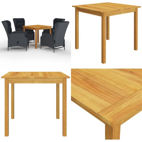 Ensemble à manger de jardin 5 pcs Gris foncé - Salon De Jardin - Mobilier De Jardin - Set De Jardin - Table De Jardin - Chaises De Jardin - Home & Living