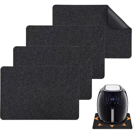 tappetini per friggitrice ad aria 44x30 cm, resistenti al calore, isolanti termici, protettivi, resistenti al calore e ignifughi, per elettrodomestici da cucina. (1/5)