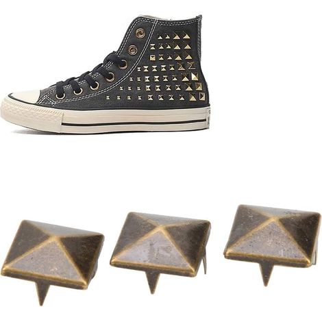Metal Pyramid, Decorative Rivet, Leather Rivets, Bracelet, Bag, Clothing, Shoes (12) (1/5)