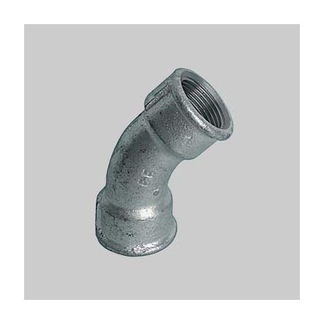 CURVA A 45° FEMMINA/FEMMINA 1/2"