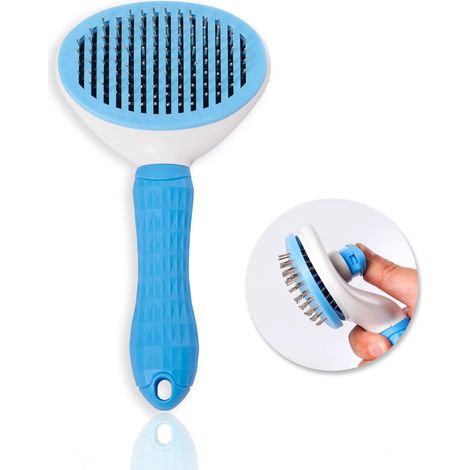Peigne pour animaux, brosse de toilettage douce pour chiens et chats, brosse pour animaux - Bleu (1/3)
